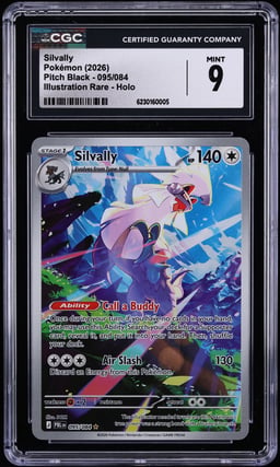 2026 Pokemon Mega Evolution Pitch Black IR Silvally #95 CGC 9 MINT
