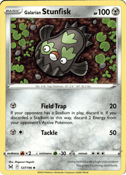 2022 Galarian Stunfisk #127 Lost Origin