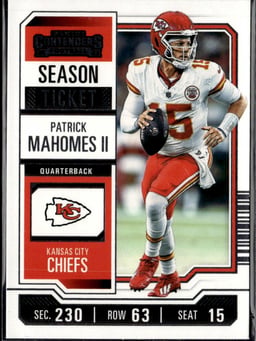 2023 Patrick Mahomes II #51 Contenders Season Ticket