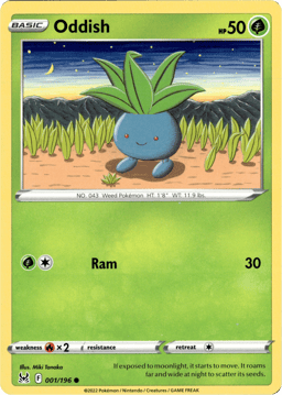 2022 Oddish #1 Lost Origin