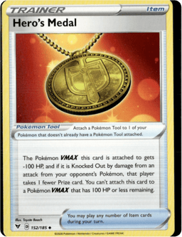 2020 Hero's Medal #152 Vivid Voltage