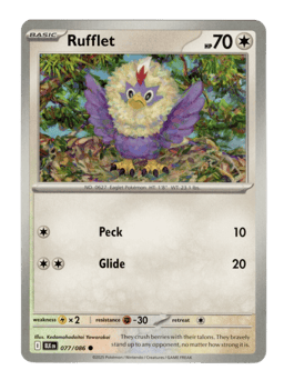 2025 Rufflet #77 Black Bolt
