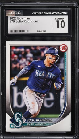 2025 Bowman Julio Rodriguez #79 CGC 10 GEM MINT