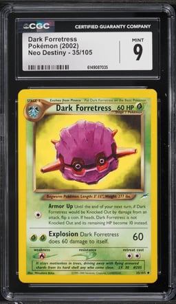 2002 Pokemon Neo Destiny Dark Forretress #35 CGC 9 MINT