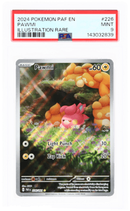 2024 Pokemon Scarlet and Violet Paldean Fates Illustration Rare Pawmi #226 PSA 9