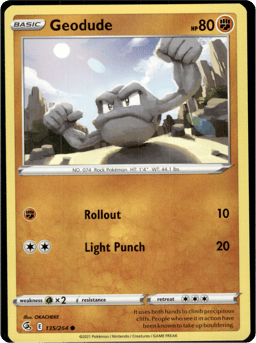 2021 Geodude #135 Fusion Strike