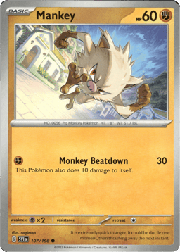 2023 Mankey #107 Scarlet & Violet