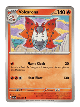 2023 Volcarona #41 Obsidian Flames