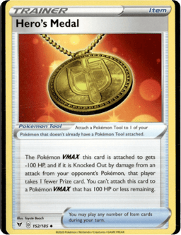2020 Hero's Medal #152 Vivid Voltage