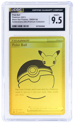 2021 Pokemon Sword and Shield Black Star Promo Celebrations Ultra Premium Collection Poke Ball #146 CGC 9.5