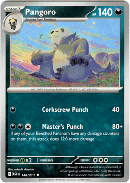 2026 Pangoro #140 Ascended Heroes