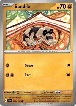 2023 Sandile #115 Scarlet & Violet