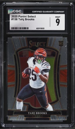 2025 Select Premier Level Tahj Brooks ROOKIE #158 CGC 9 MINT