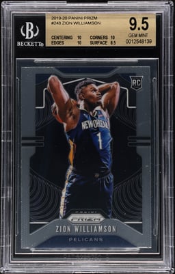 2019 Panini Prizm Zion Williamson #248 BGS 9.5