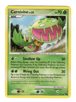 2008 Carnivine #7 POP Series 8