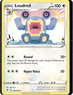 2020 Loudred #136 Vivid Voltage