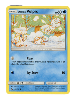 2018 Alolan Vulpix #30 Ultra Prism