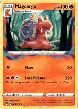 2022 Magcargo #22 Lost Origin