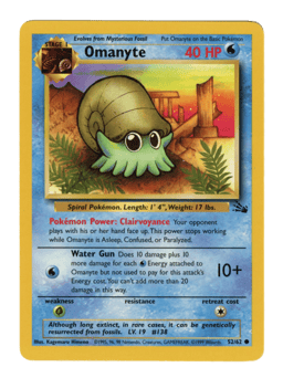 1999 Omanyte #52 Fossil Unlimited