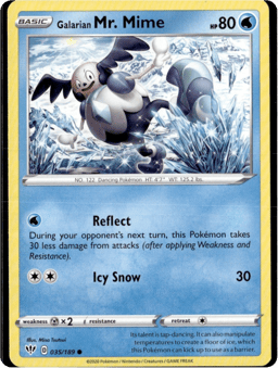 2020 Galarian Mr. Mime #35 Darkness Ablaze