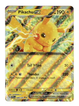 2025 Pikachu ex #28 Prismatic Evolutions