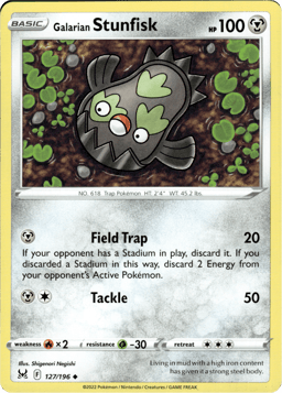 2022 Galarian Stunfisk #127 Lost Origin