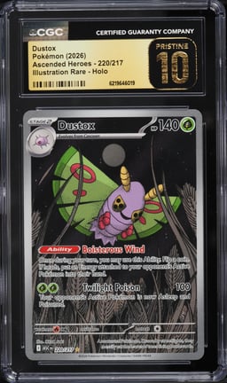 2026 Pokemon Mega Evolution Ascended Heroes IR Dustox #220 CGC 10 PRISTINE