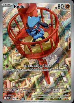 2025 Riolu #10 Mega Evolution Black Star Promos