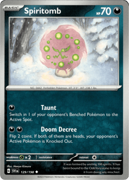 2023 Spiritomb #129 Scarlet & Violet