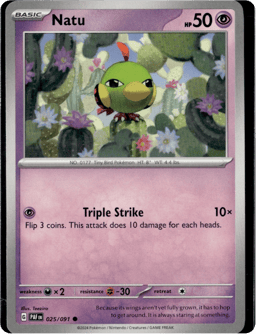 2024 Natu #25 Paldean Fates