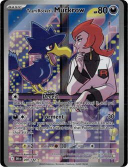 2025 Team Rocket's Murkrow #200 Destined Rivals