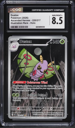 2026 Pokemon Mega Evolution Ascended Heroes IR Dustox #220 CGC 8.5 NM-MT+
