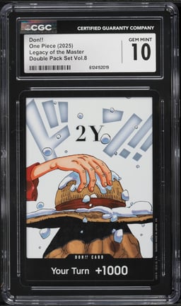 2025 One Piece Legacy Of The Master Double Pack Set Vol. 8 Don!! CGC 10 GEM MINT