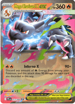 2025 Mega Charizard X ex #13 Phantasmal Flames