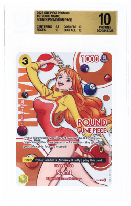 2026 One Piece Promo Round 1 Promotion Pack Nami #ST29-008 BGS 10