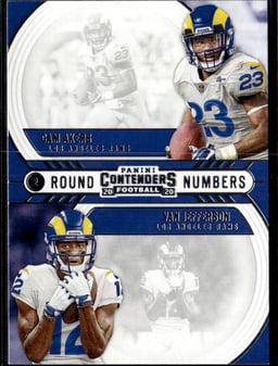 2020 Cam Akers / Van Jefferson #RN-AJ Contenders Round Numbers