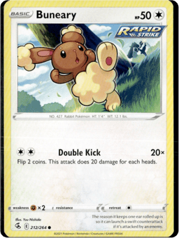 2021 Buneary #212 Fusion Strike