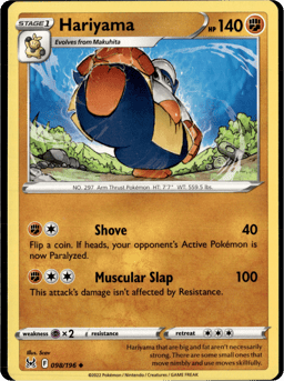 2022 Hariyama #98 Lost Origin