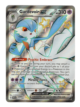 2024 Gardevoir ex #217 Paldean Fates
