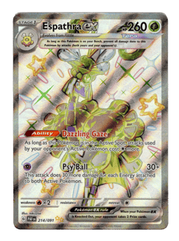 2024 Espathra ex #214 Paldean Fates