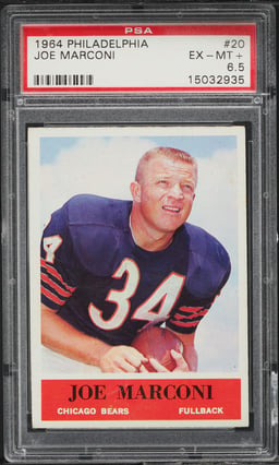 1964 Philadelphia Joe Marconi #20 PSA 6.5 EXMT+