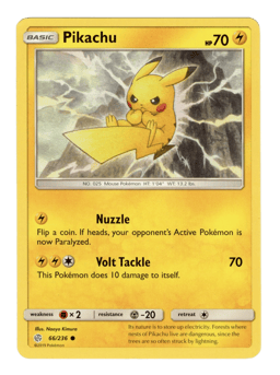 2019 Pikachu #66 Cosmic Eclipse