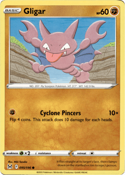 2022 Gligar #95 Lost Origin