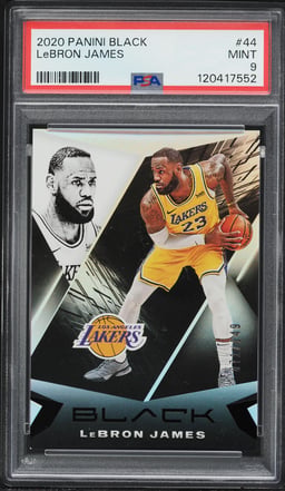 2020 Panini Black LeBron James /149 #44 PSA 9 MINT
