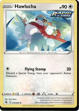 2021 Hawlucha #216 Fusion Strike