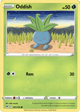 2022 Oddish #1 Lost Origin