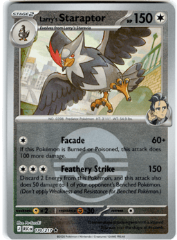 2026 Larry's Staraptor (Ball Reverse Holofoil) #170 Ascended Heroes