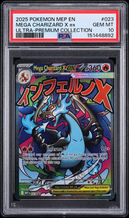 2025 Pokemon Mega Evolution Promo Ultra Premium MA Mega Charizard X EX #23 PSA 10 GEM MINT