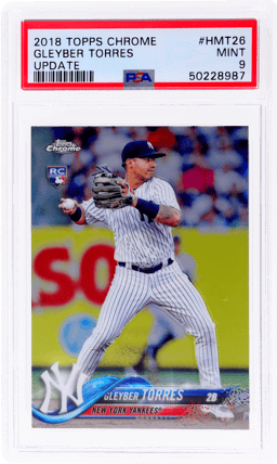 2018 Topps Chrome Update Gleyber Torres #HMT26 PSA 9