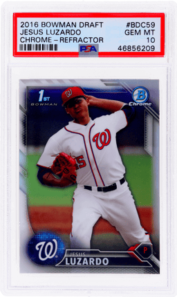 2016 Bowman Chrome Draft Refractor Jesus Luzardo #BDC59 PSA 10